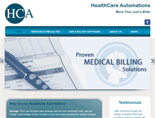 Tablet Screenshot of healthcareautomations.net